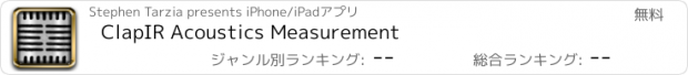 おすすめアプリ ClapIR Acoustics Measurement