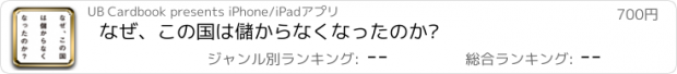 おすすめアプリ なぜ、この国は儲からなくなったのか?