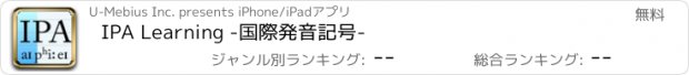 おすすめアプリ IPA Learning -国際発音記号-