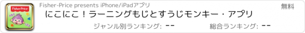 おすすめアプリ にこにこ！ラーニング　もじとすうじモンキー・アプリ