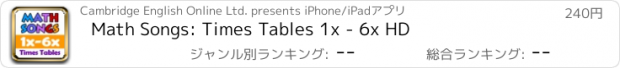 おすすめアプリ Math Songs: Times Tables 1x - 6x HD