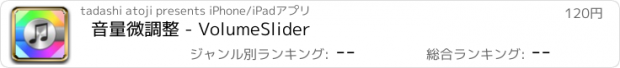 おすすめアプリ 音量微調整 - VolumeSlider