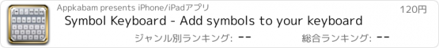 おすすめアプリ Symbol Keyboard - Add symbols to your keyboard
