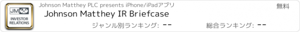 おすすめアプリ Johnson Matthey IR Briefcase