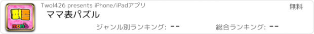 おすすめアプリ ママ表パズル