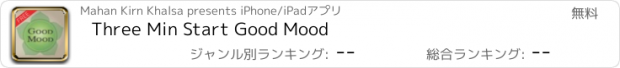 おすすめアプリ Three Min Start Good Mood