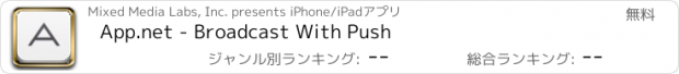 おすすめアプリ App.net - Broadcast With Push