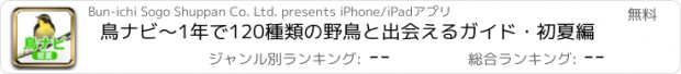 おすすめアプリ 鳥ナビ～1年で120種類の野鳥と出会えるガイド・初夏編
