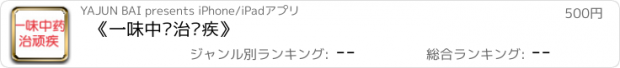 おすすめアプリ 《一味中药治顽疾》