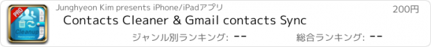 おすすめアプリ Contacts Cleaner & Gmail contacts Sync