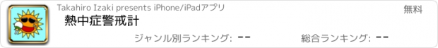 おすすめアプリ 熱中症警戒計