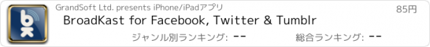 おすすめアプリ BroadKast for Facebook, Twitter & Tumblr