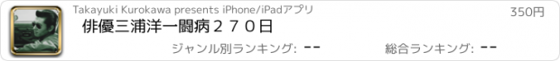 おすすめアプリ 俳優三浦洋一闘病２７０日