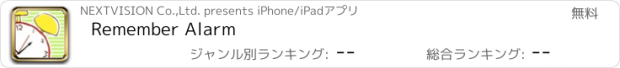 おすすめアプリ Remember Alarm