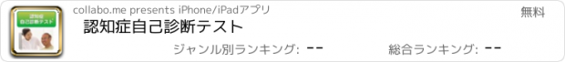 おすすめアプリ 認知症自己診断テスト