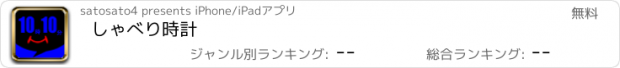 おすすめアプリ しゃべり時計