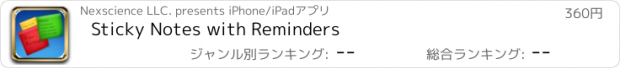 おすすめアプリ Sticky Notes with Reminders