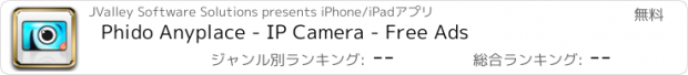 おすすめアプリ Phido Anyplace - IP Camera - Free Ads