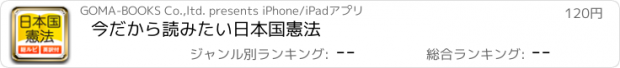 おすすめアプリ 今だから読みたい日本国憲法