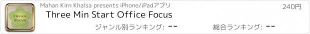 おすすめアプリ Three Min Start Office Focus