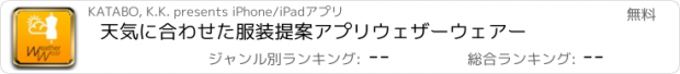 おすすめアプリ 天気に合わせた服装提案アプリ　ウェザーウェアー