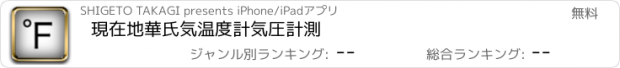 おすすめアプリ 現在地華氏気温度計気圧計測