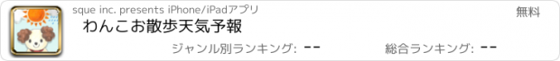 おすすめアプリ わんこお散歩天気予報