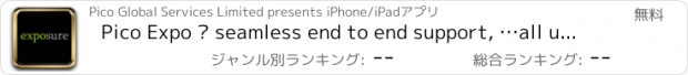 おすすめアプリ Pico Expo – seamless end to end support, …all under one roof and all under control.