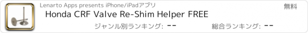 おすすめアプリ Honda CRF Valve Re-Shim Helper FREE