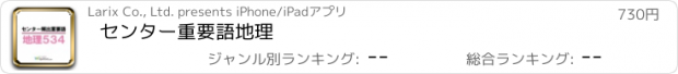 おすすめアプリ センター重要語地理