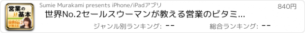 おすすめアプリ 世界No.2セールスウーマンが教える　営業のビタミン プラス・アルファ　「売れる人間力」がつく法則【iPad版】