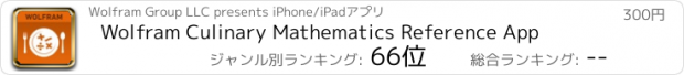 おすすめアプリ Wolfram Culinary Mathematics Reference App