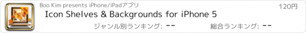 おすすめアプリ Icon Shelves & Backgrounds for iPhone 5