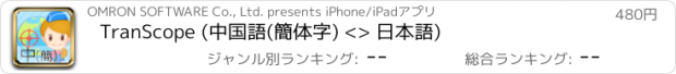 おすすめアプリ TranScope (中国語(簡体字) <> 日本語)