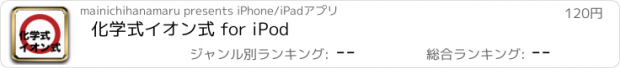 おすすめアプリ 化学式イオン式 for iPod