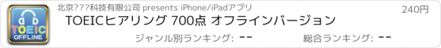 おすすめアプリ TOEICヒアリング 700点 オフラインバージョン