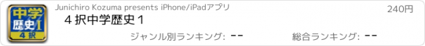 おすすめアプリ ４択中学歴史１