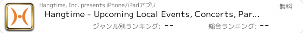 おすすめアプリ Hangtime - Upcoming Local Events, Concerts, Parties, Live Shows, Theaters and Festivals with Friends