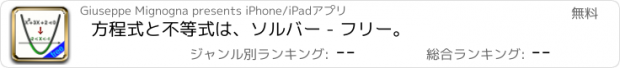 おすすめアプリ 方程式と不等式は、ソルバー - フリー。