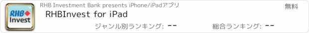 おすすめアプリ RHBInvest for iPad