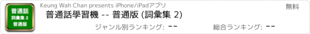おすすめアプリ 普通話學習機 -- 普通版 (詞彙集 2)