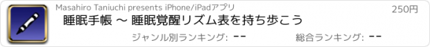 おすすめアプリ 睡眠手帳 〜 睡眠覚醒リズム表を持ち歩こう