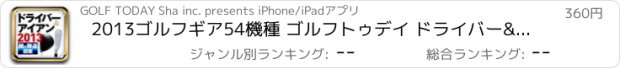 おすすめアプリ 2013ゴルフギア54機種 ゴルフトゥデイ ドライバー&アイアン 顔&弾道図鑑