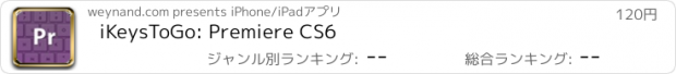 おすすめアプリ iKeysToGo: Premiere CS6