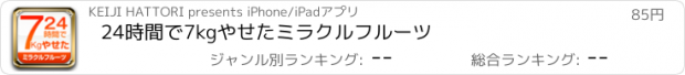 おすすめアプリ 24時間で7kgやせたミラクルフルーツ