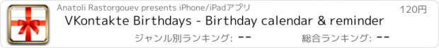 おすすめアプリ VKontakte Birthdays - Birthday calendar & reminder