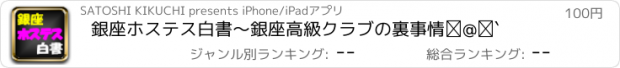 おすすめアプリ 銀座ホステス白書〜銀座高級クラブの裏事情①〜
