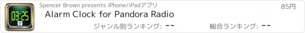 おすすめアプリ Alarm Clock for Pandora Radio