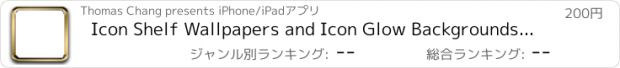 おすすめアプリ Icon Shelf Wallpapers and Icon Glow Backgrounds for iPhone 4