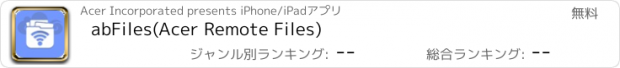 おすすめアプリ abFiles(Acer Remote Files)